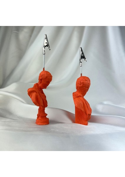 Turuncu Michelangelo ve Brutus Heykel 2'li Not Tutucu Set fiyatları