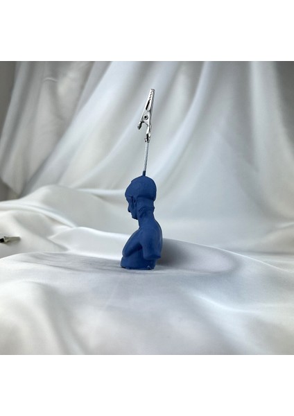 Gri Mavi Ares Heykel Not Tutucu Fotoğraf Tutucu fırsatları