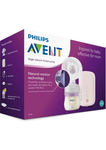 Philips Avent Scf395/11 Geliştirilmiş Natural Elektronik Göğüs Pompası Yeni