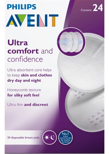 Philips Avent 24'Lü Tek Kullanımlık Göğüs Pedi Scf254/24