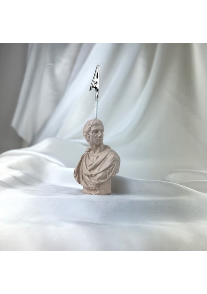 Krem Brutus Heykel Not Tutucu Fotoğraf Tutucu