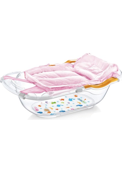 Köpüklü Küvet Filesi Havlu Pembe