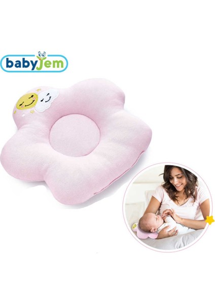 Baby Jem Çiçek Emzirme Yastığı Pembe