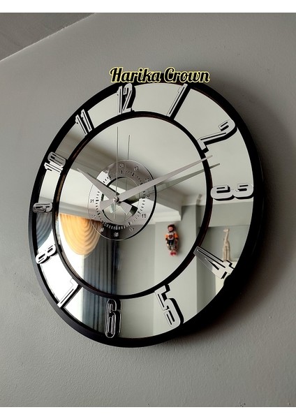 Gerçek Aynalı Dekoratif Duvar Saati (40 Cm) fiyatları