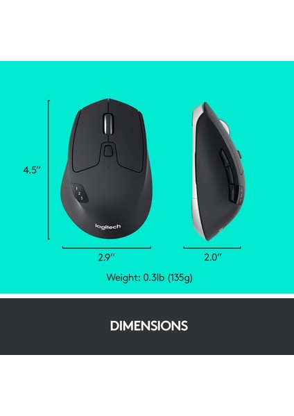 M720 Triathlon Kablosuz Mouse (İthalatçı Garantili)