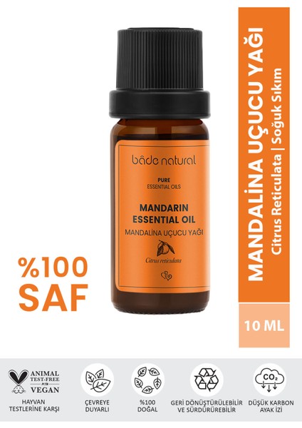 Bade Natural Mandalina Uçucu Yağı %100 Saf 10 ml