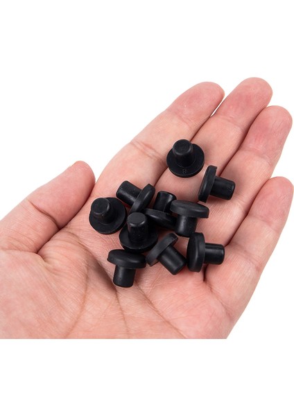 10 Adet Katı Kauçuk Delik Kapakları 3-12MM Yüksek Sıcaklık Dayanımı Mühür Delik Fişleri Güneş Işığı Süper Mağaza (Yurt Dışından)