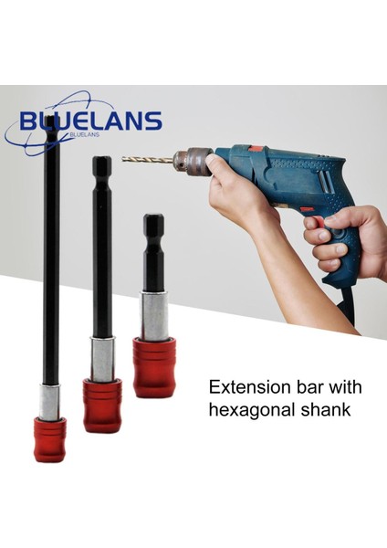 Tornavida Uç Tutucu Farklı Boyutlarda Tornavida Ucu Uzatma Çubuğu El Aleti (Yurt Dışından)