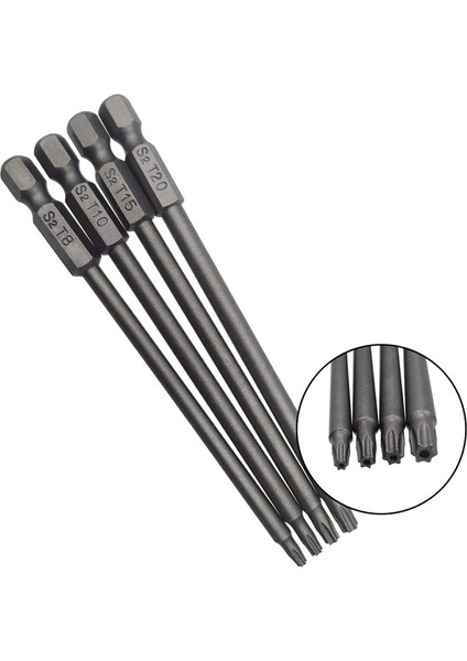 Twexqny 16 Adet Uzun Manyetik Tornavida Uçları Seti Oluklu + Çapraz + Altıgen + Torx Matkap Ucu Seti 1/4 Inç Hex Shank 100MM Uzunluk (Yurt Dışından) fırsatları