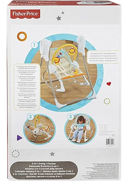 Fisher Price Üçü Bir Arada Salıncak