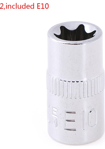 Adet 1/4 Inç Torx Yıldız Bit Dişi E Lokma Seti Yıldız Lokma Wench Kafa Araçları Podazz (Yurt Dışından)