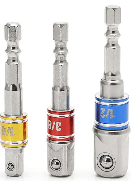 Takım/3 Adet Hex Matkap Güç Bit Soket Sürücü Adaptör Uzantısı 1/4 (Yurt Dışından) modelleri