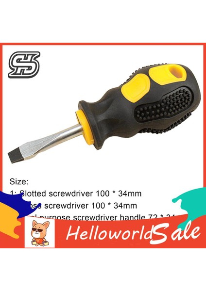 Helloworld Mini Tornavida Kısa Saplı Çok Fonksiyonlu Değiştirilebilir Çift Kullanımlı Tornavida (Yurt Dışından)