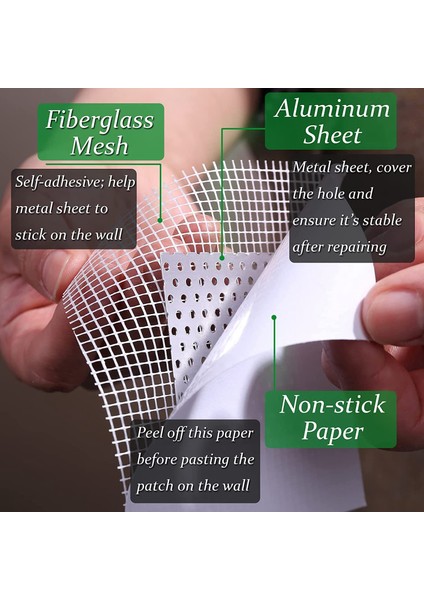 Kazıyıcı Zımpara Kağıdı ile Alüminyum + Cam Elyaf Duvar Yüzey Onarım Alçıpan Tamir Takımı 4 Inç (Yurt Dışından) fiyatları