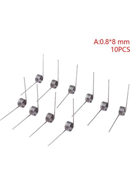 10PCS Yay Çeliği Veya 304 Paslanmaz Çelik Küçük V Şekilli Bobin Burulma Yayı Podazz (Yurt Dışından)