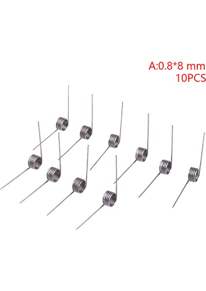 10PCS Yay Çeliği Veya 304 Paslanmaz Çelik Küçük V Şekilli Bobin Burulma Yayı Podazz (Yurt Dışından) fiyatları