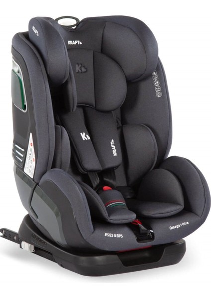Omega I-Size Oto Koltuğu 9-36 Kg Dark Grey