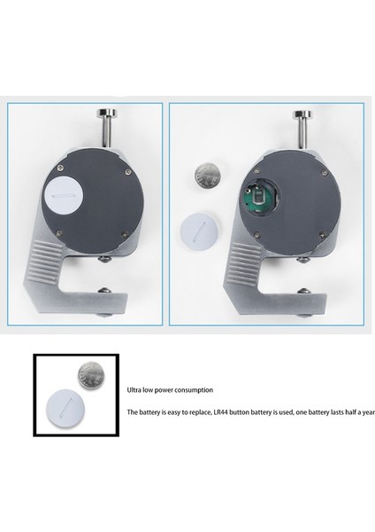 Dijital Kalınlık Ölçer Elektronik Kalınlık Ölçer Kağıt Kumaşın Kalınlığını Ölçmek Ince Metal Mikrometre 0.01MM (Yurt Dışından)