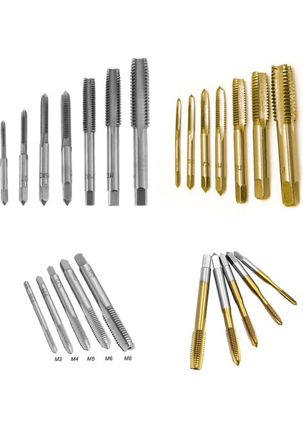 5/7 Adet Metrik Musluk Seti Musluklar Matkap Uçları El Aleti Setleri Hss M3-M12 Makine Spiral Karşılaşma (Yurt Dışından) modelleri