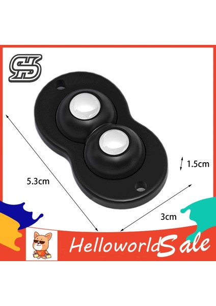 Helloworld Mobilya Silindirleri Emek Tasarrufu Sağlayan Sandalye Evrensel Tekerlekler (Yurt Dışından)