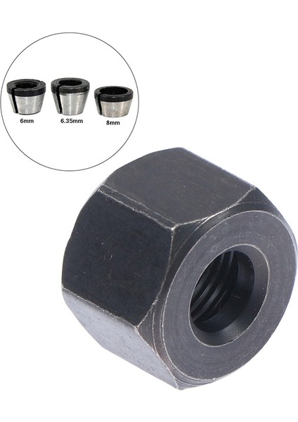 6/6.35/8mm Pens Chuck Somun Gravür Kırpma Makinesi Yüksek Hassasiyetli Bit Podazz (Yurt Dışından)