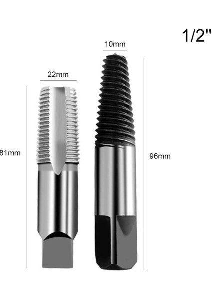 1/2 3/4 Inç Boru Dişi Onarım Dokunun Kırık Vida Çıkarıcı Donanım Aletler Set (Yurt Dışından)