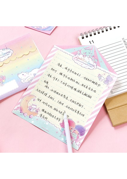 Sanrio Yaratıcı Karikatür Sevimli Şekillendirici Zarf Kırtasiye El Kitabı Ziyaretçi Defteri Hello Kitty Cinnamoroll My Melody Antetli Kağıt (Yurt Dışından) fırsatları