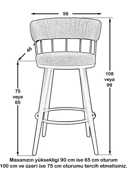Bronx Bar Ceviz - 75 cm indirimleri
