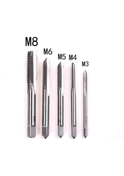 Adet/takım M3 M4 M5 M6 M8 El Dokunun Düz Flüt 3mm-8mm El Hızlı Kılavuz Çekme Aracı Karşılaşma (Yurt Dışından)