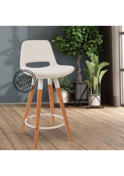 Retro 220 Bar Sandalye Naturel - Beyaz - 75 cm fiyatları