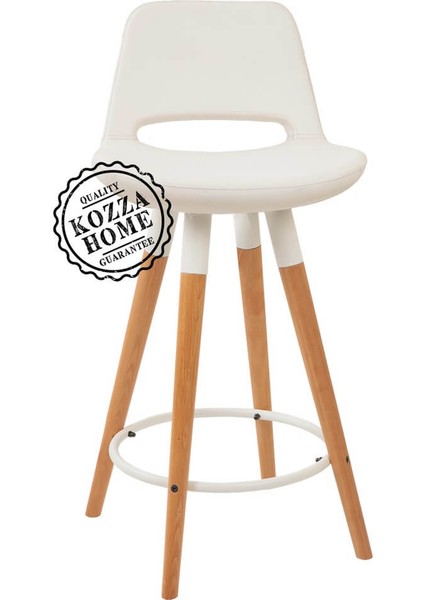 Retro 220 Bar Sandalye Naturel - Beyaz - 75 cm fırsatları