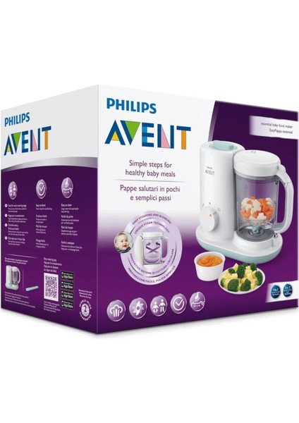 Avent SCF862/02 2'si 1 Arada Buharlı Pişirici Blender