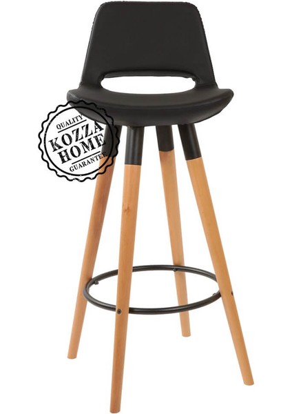 Retro 220 Bar Sandalye Naturel - Siyah - 65 cm fırsatları