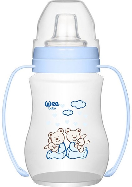 Antikolik Akıtmaz Kulplu PP Bardak 250 ml Mavi