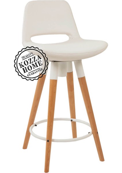 Retro 360 Döner Oturum Bar Sandalye Naturel - Beyaz - 75 cm fiyatları