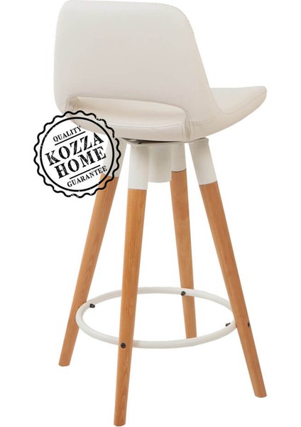 Retro 360 Döner Oturum Bar Sandalye Naturel - Beyaz - 75 cm modelleri