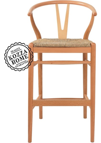 Dublin Hasırlı Bar Sandalye Naturel - 65 cm fırsatları