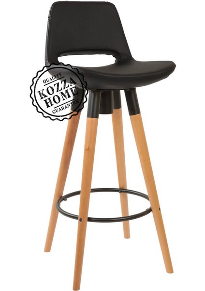 Retro 360 Döner Oturum Bar Sandalye Naturel - Siyah - 75 cm fiyatları