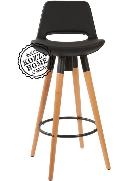 Retro 360 Döner Oturum Bar Sandalye Naturel - Siyah - 75 cm indirimleri