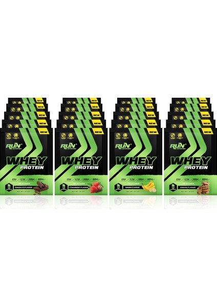 Whey Protein Saşe 660gr - 20 Adet X 33gr (4 Aromalı) + Hediyeli