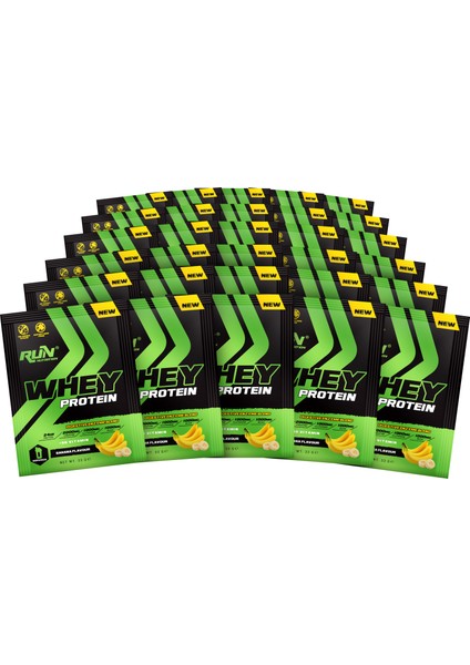 Whey Protein Saşe 990gr - 30 Adet X 33gr (Muz Aromalı) Hediyeli