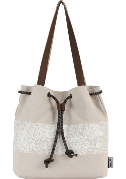 Kadınların Yeni Kanvas Moda Askılı Kova Çantası (Yurt Dışından)