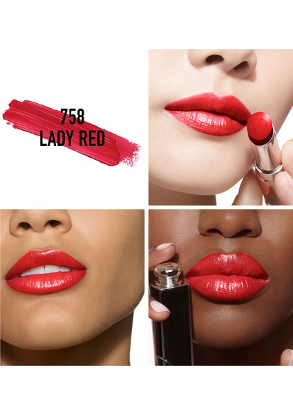 Addict Shine Lipstick 758 Lady Red