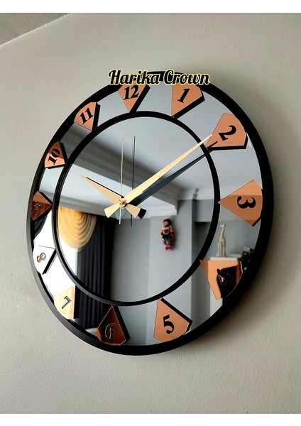 Gerçek Aynalı Dekoratif Duvar Saati (40 Cm) fiyatları