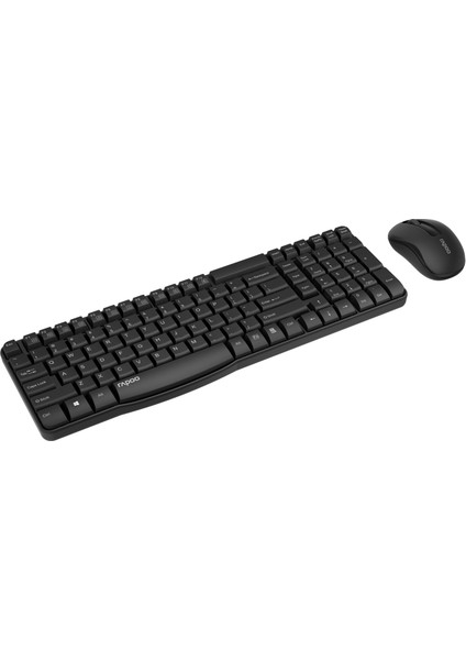 18431 X1800S Nano Alıcılı Kablosuz Türkçe Klavye Optik Mouse Set,Siyah