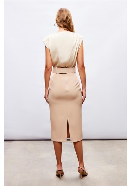 Kemerli Kalem Kadın Etek 2027-4513 modelleri