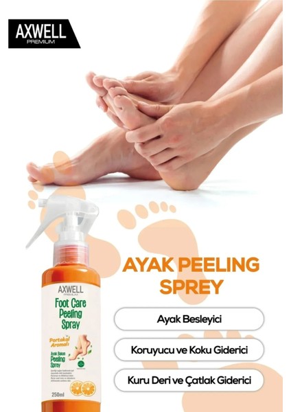 Portakal Aromalı Ayak Bakım Peeling Spreyi 250 ml