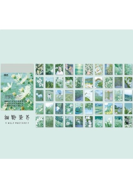 Scrapbook Vintage Defter Sticker Kitapçığı 50 Yaprak Ajanda Sticker/bullet/journal