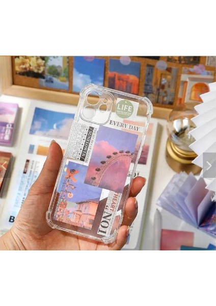 Vintage Sticker Defter Kitapçığı Kawaii Uzay Temalı 50 Yaprak Çıkartma/etiket Scrapbook modelleri