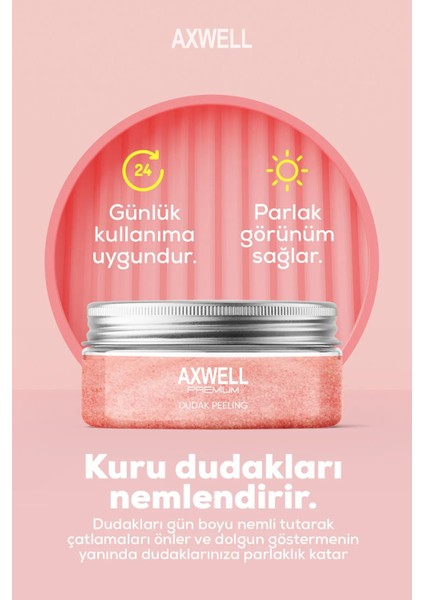 Çilek Aromalı Dudak Bakım Peelingi 30 ml